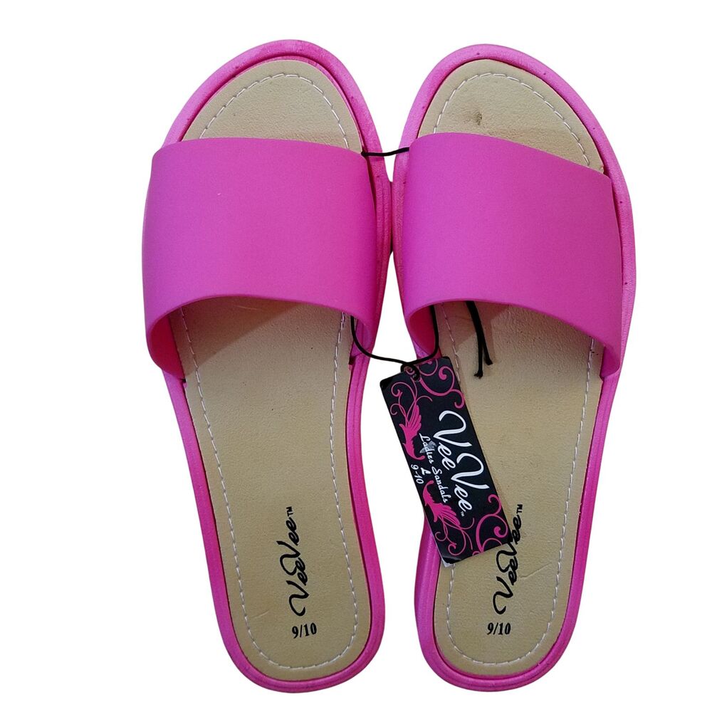 VeeVee Women's Pink Soft EVA Slide Sandals Size 9/10